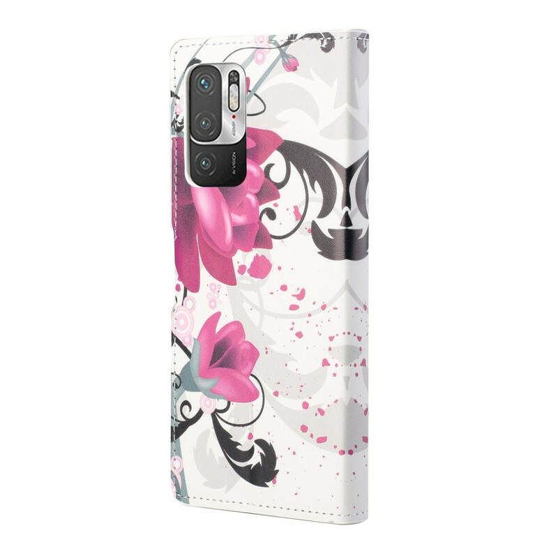 Xiaomi Redmi Note 10 5G / Poco M3 Pro 5G Funda Flores Tropicales