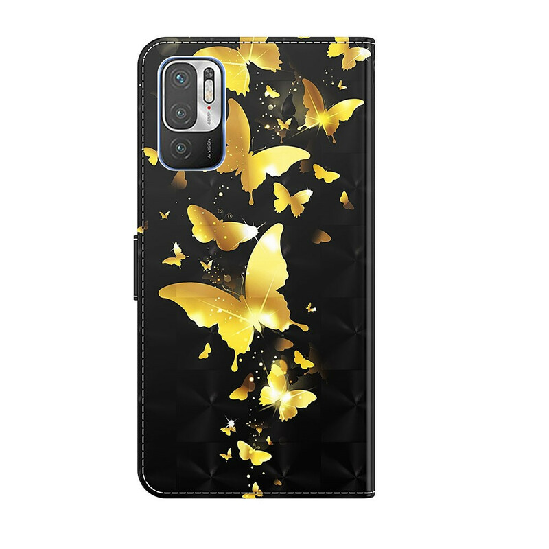 Xiaomi Redmi Note 10 5G / Poco M3 Pro 5G Funda Yellow Butterflies