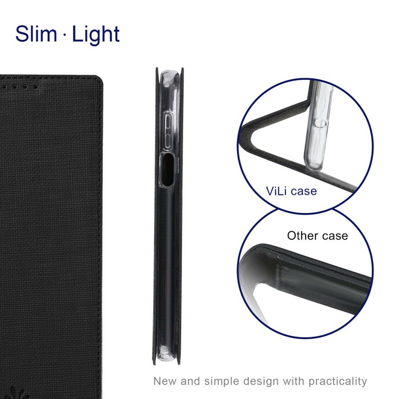 Flip Cover Xiaomi Redmi Note 10 5G / Poco M3 Pro 5G Textura VILI DMX