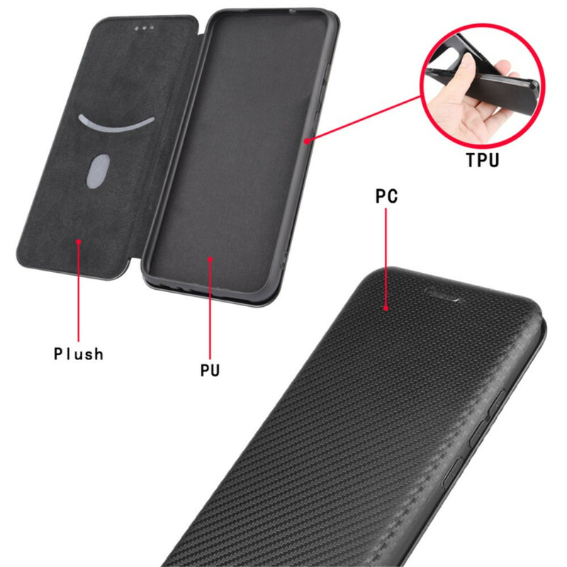 Flip Cover Xiaomi Redmi Note 10 5G / Poco M3 Pro 5G Carbon Fiber Colored