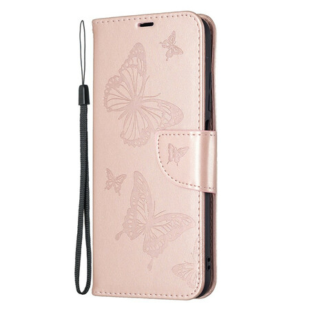 Xiaomi Redmi Note 10 5G / Poco M3 Pro 5G Funda con colgante impresa de mariposa