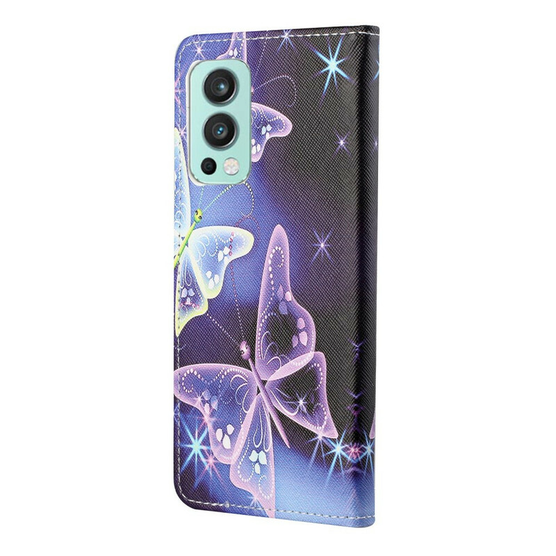 Funda OnePlus Nord 2 5G Neon Butterfly