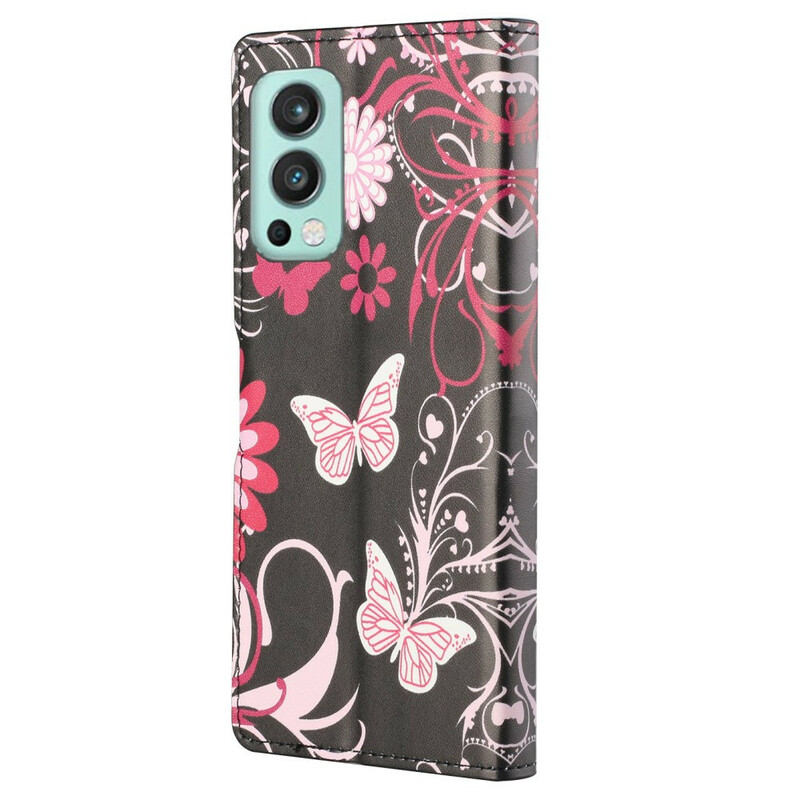 Funda OnePlus Nord 2 5G Strap Butterfly Variations