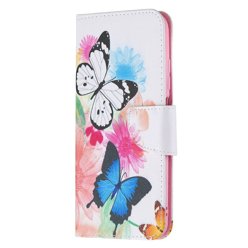 Xiaomi Redmi Note 10 5G / Poco M3 Pro 5G Funda Mariposas y Flores