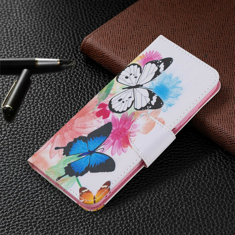 Xiaomi Redmi Note 10 5G / Poco M3 Pro 5G Funda Mariposas y Flores