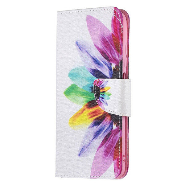 Xiaomi Redmi Note 10 5G / Poco M3 Pro 5G Funda de flor de acuarela