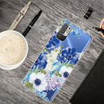 Xiaomi Redmi Note 10 5G / Poco M3 Pro 5G Funda de flor de acuarela
