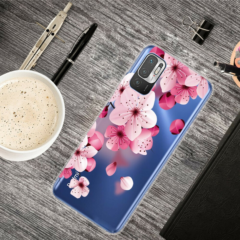 Xiaomi Redmi Note 10 5G / Poco M3 Pro 5G Funda Flores Pequeñas Rosa