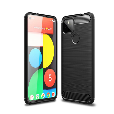 Funda de fibra de carbono cepillada para el Google Pixel 5A 5G