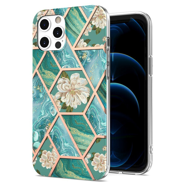 Funda iPhone 12 / 12 Pro Marbled Floral