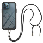 Funda híbrida para el iPhone 12 / 12 Pro con cordón de seguridad y color de contorno