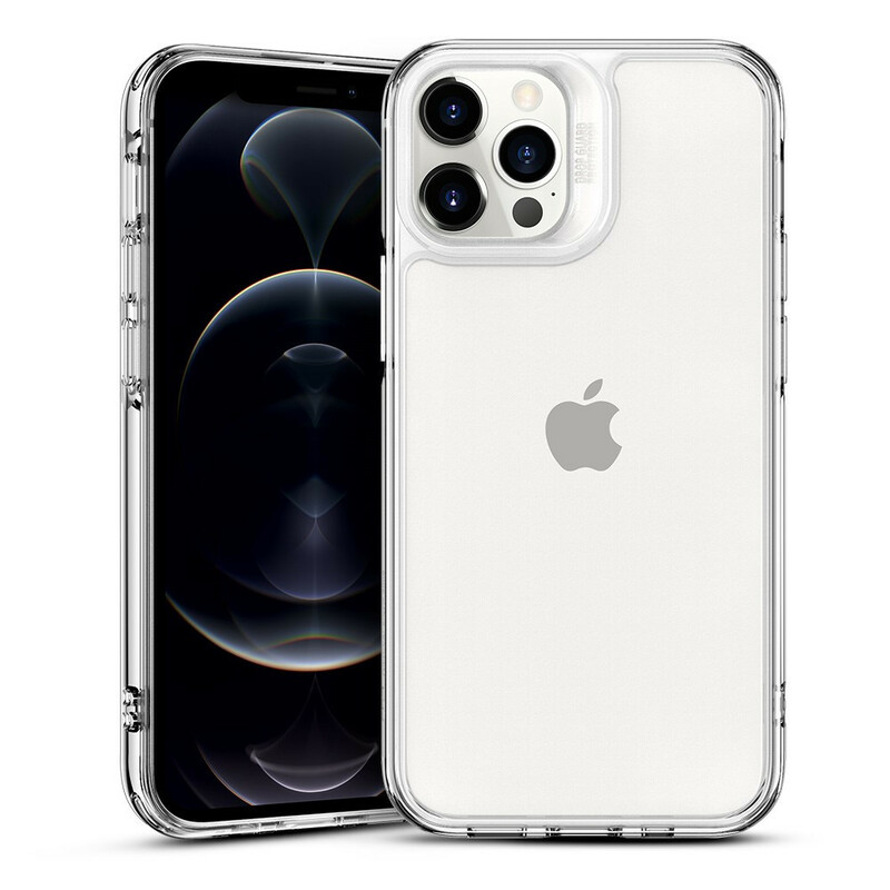 Funda iPhone 12 / 12 Pro Parte trasera de cristal y bordes de silicona