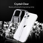 Funda iPhone 12 / 12 Pro Parte trasera de cristal y bordes de silicona