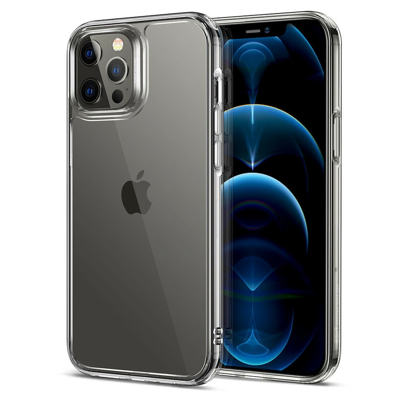 Funda iPhone 12 / 12 Pro Parte trasera de cristal y bordes de silicona