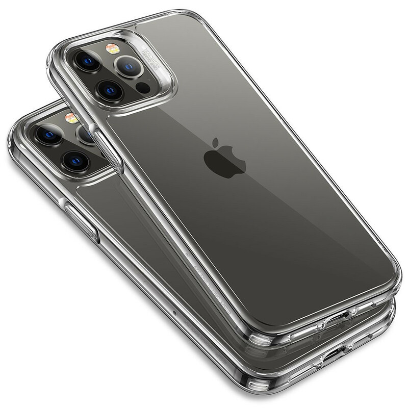 Funda iPhone 12 / 12 Pro Parte trasera de cristal y bordes de silicona