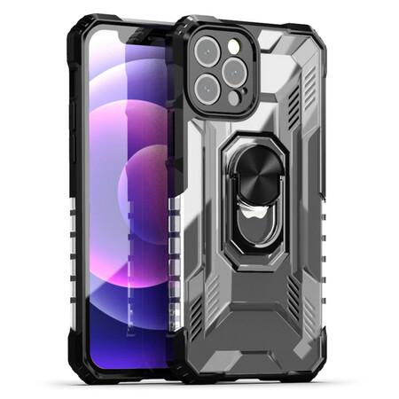 Funda esmerilada para el iPhone 12 Pro con soporte para el anillo