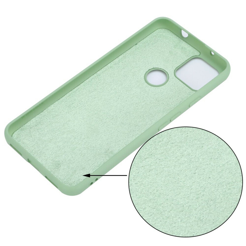 Funda de silicona líquida con colgante para el Google Pixel 5A 5G