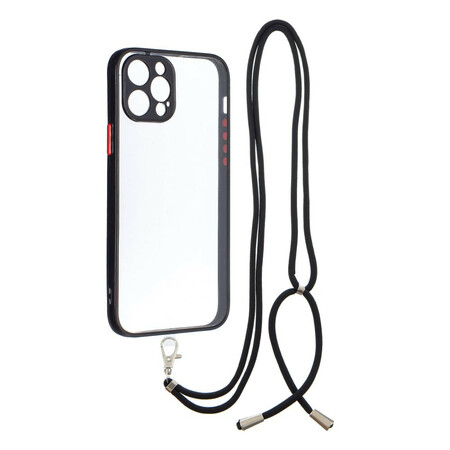 Funda híbrida para el iPhone 12 Pro con cable de color