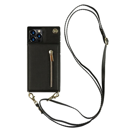 Funda iPhone 12 / 12 Pro Colgante para el hombro Tarjetero