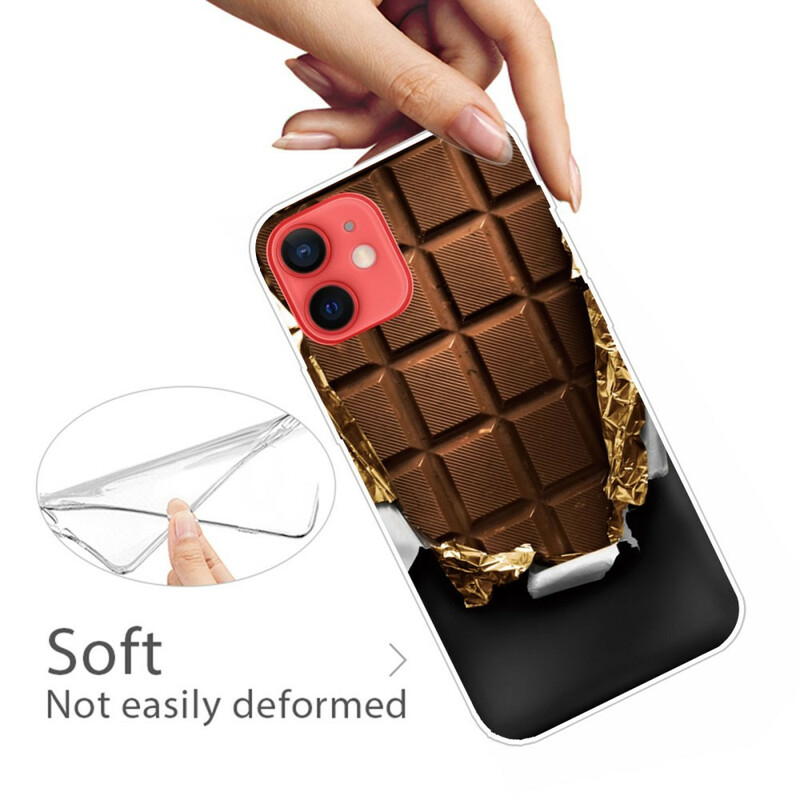Funda flexible de chocolate para el iPhone 13 Mini