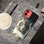 Funda flexible de tigre para el iPhone 13 Mini