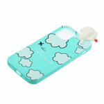 Funda iPhone 13 Mini 3D Perro en las nubes