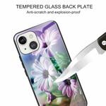 Funda iPhone 13 Mini Cristal Templado Flores Realistas