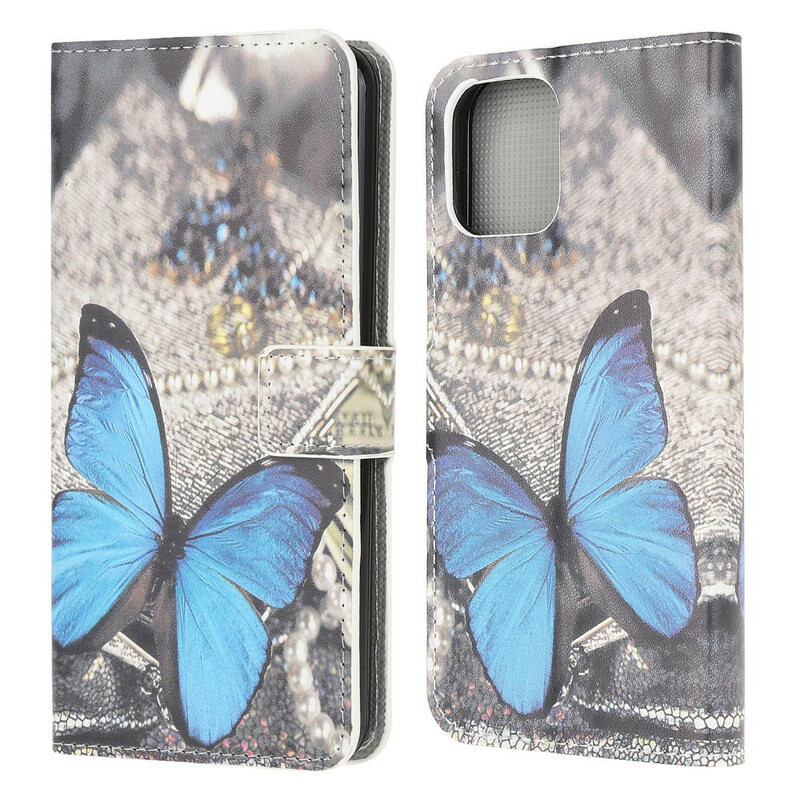 Funda iPhone 13 Mini Mariposa Azul
