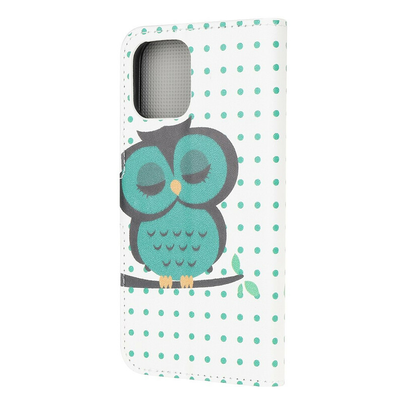 Funda para iPhone 13 Mini Sleeping Owl