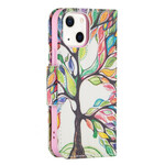 Funda para iPhone 13 Mini Coloured Tree