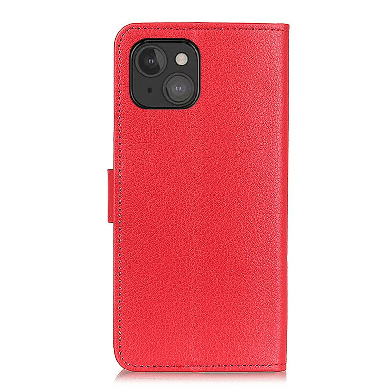 Funda para iPhone 13 Mini Leatherette Litchi Traditional