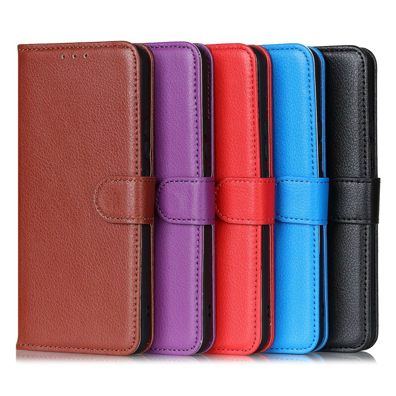 Funda para iPhone 13 Mini Leatherette Litchi Traditional