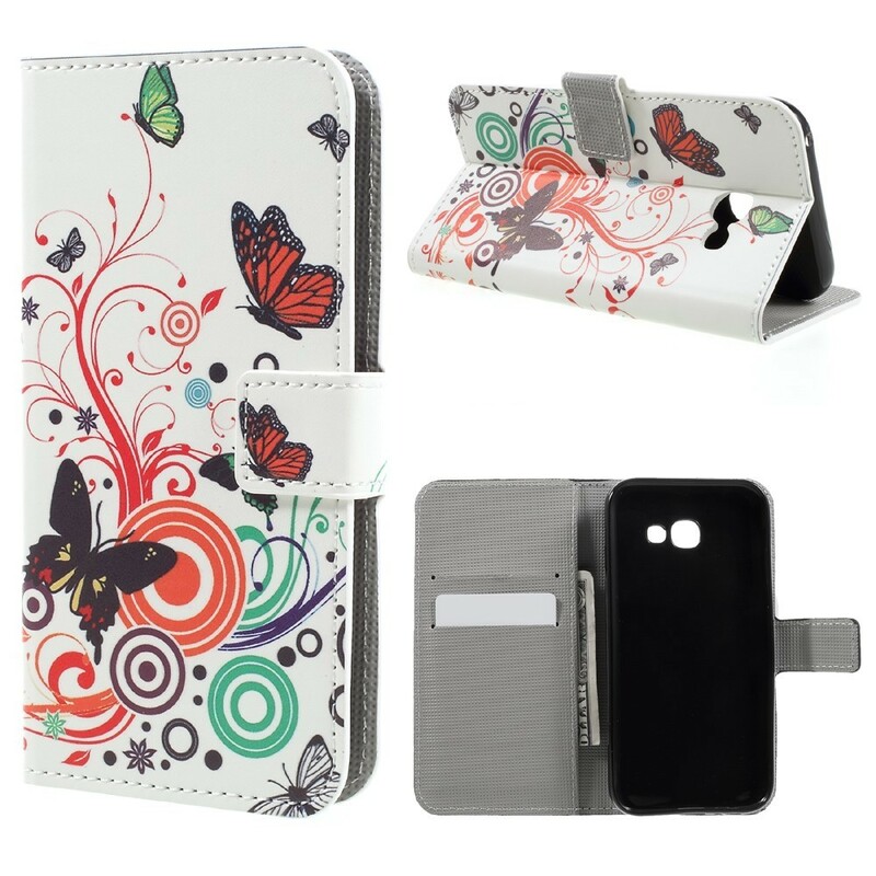 Funda Samsung Galaxy A3 2017 Mariposas y Flores