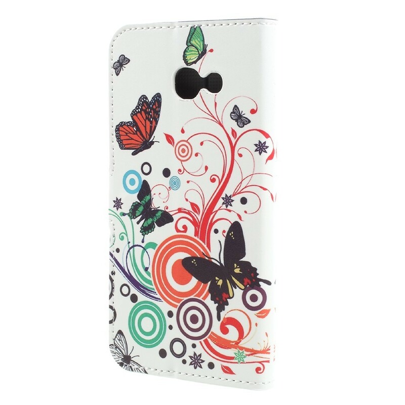 Funda Samsung Galaxy A3 2017 Mariposas y Flores