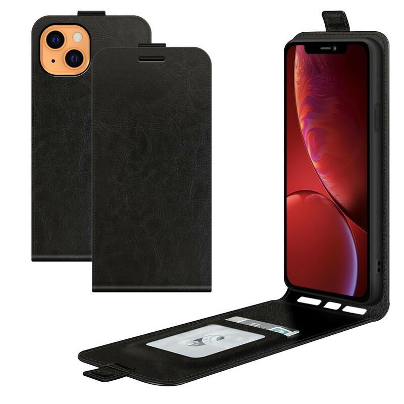 Funda para iPhone 13 Mini Efecto Cuero Solapa Vertical