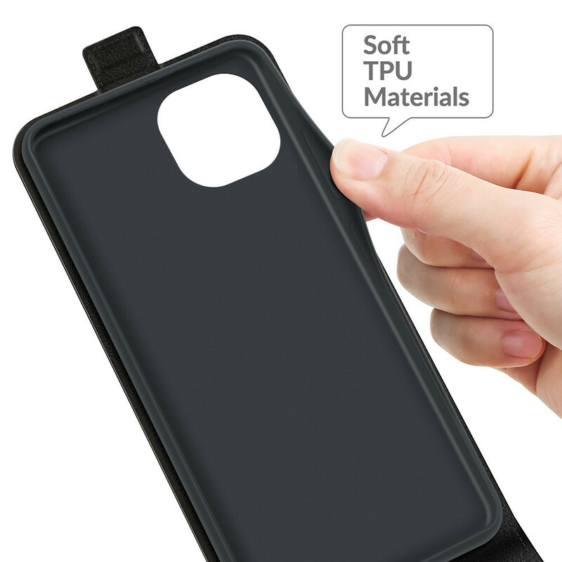 Funda para iPhone 13 Mini Efecto Cuero Solapa Vertical