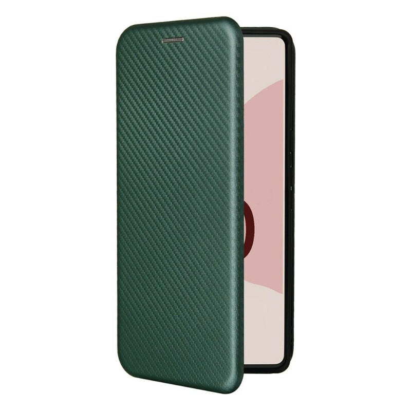 Flip Cover Google Pixel 6 Silicona Color Carbono