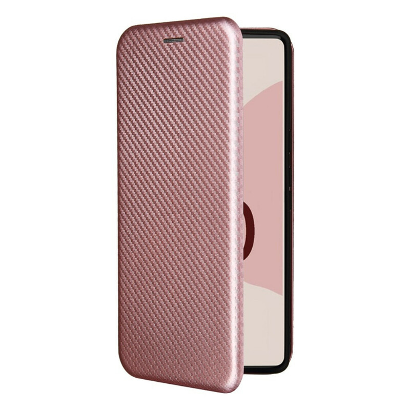 Flip Cover Google Pixel 6 Silicona Color Carbono