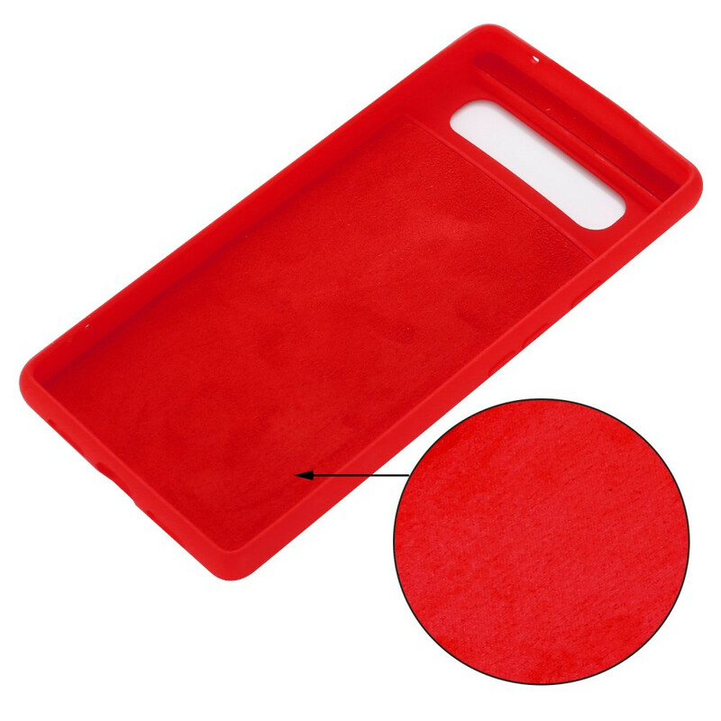 Funda de silicona para el Google Pixel 6 Liquid con colgante