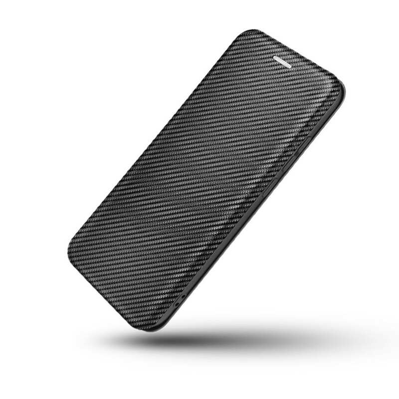 Flip Cover iPhone 13 Mini Fibra de Carbono