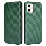 Flip Cover iPhone 13 Mini Fibra de Carbono