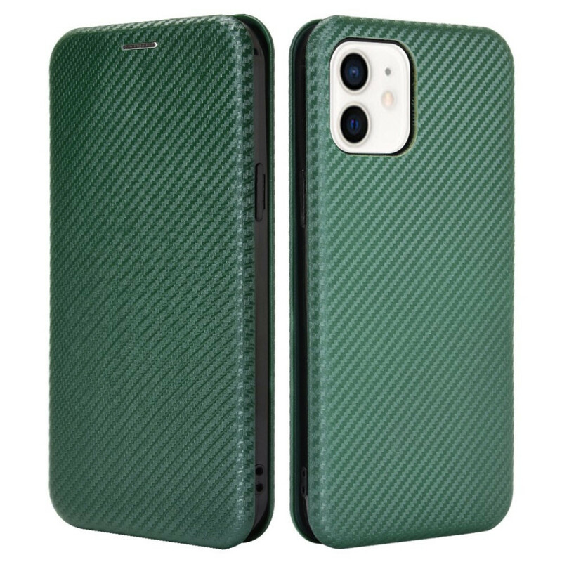 Flip Cover iPhone 13 Mini Fibra de Carbono