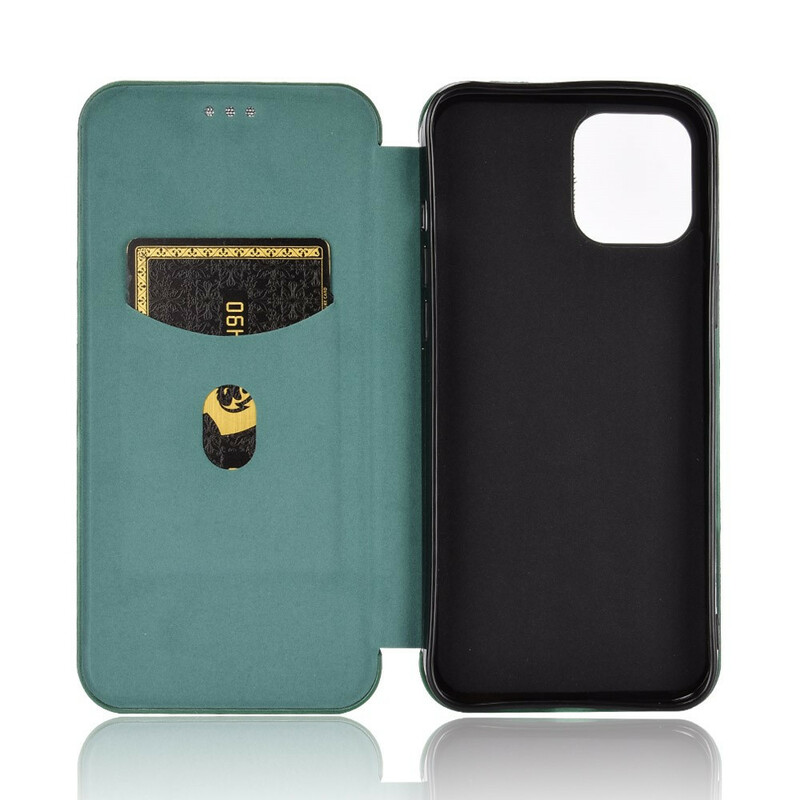 Flip Cover iPhone 13 Mini Fibra de Carbono