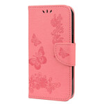 Funda para iPhone 13 Mini Splendid Butterflies con colgante