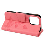 Funda para iPhone 13 Mini Splendid Butterflies con colgante