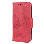 Funda para iPhone 13 Mini Splendid Butterflies con colgante