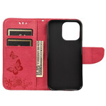 Funda para iPhone 13 Mini Splendid Butterflies con colgante