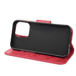 Funda para iPhone 13 Mini Splendid Butterflies con colgante