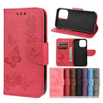 Funda para iPhone 13 Mini Splendid Butterflies con colgante