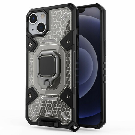 Funda de nido de abeja para el iPhone 13 Mini con anillo